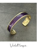Bracelet manchette or cuir - différentes couleurs