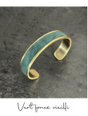Bracelet manchette or cuir - différentes couleurs