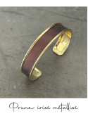 Bracelet manchette or cuir - différentes couleurs