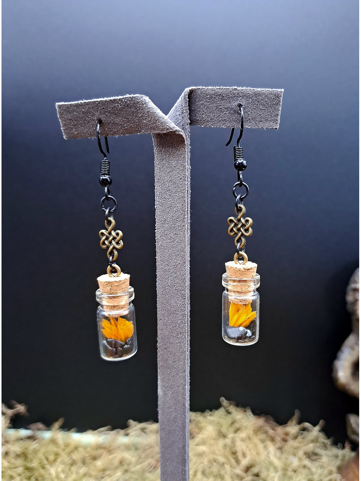 Collection Automne - Boucles d'oreilles L noires 