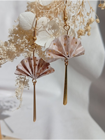 Boucles d'oreilles Éventail 