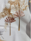 Boucles d'oreilles Éventail 
