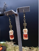 Collection Automne - Boucles d'oreilles L rouges 