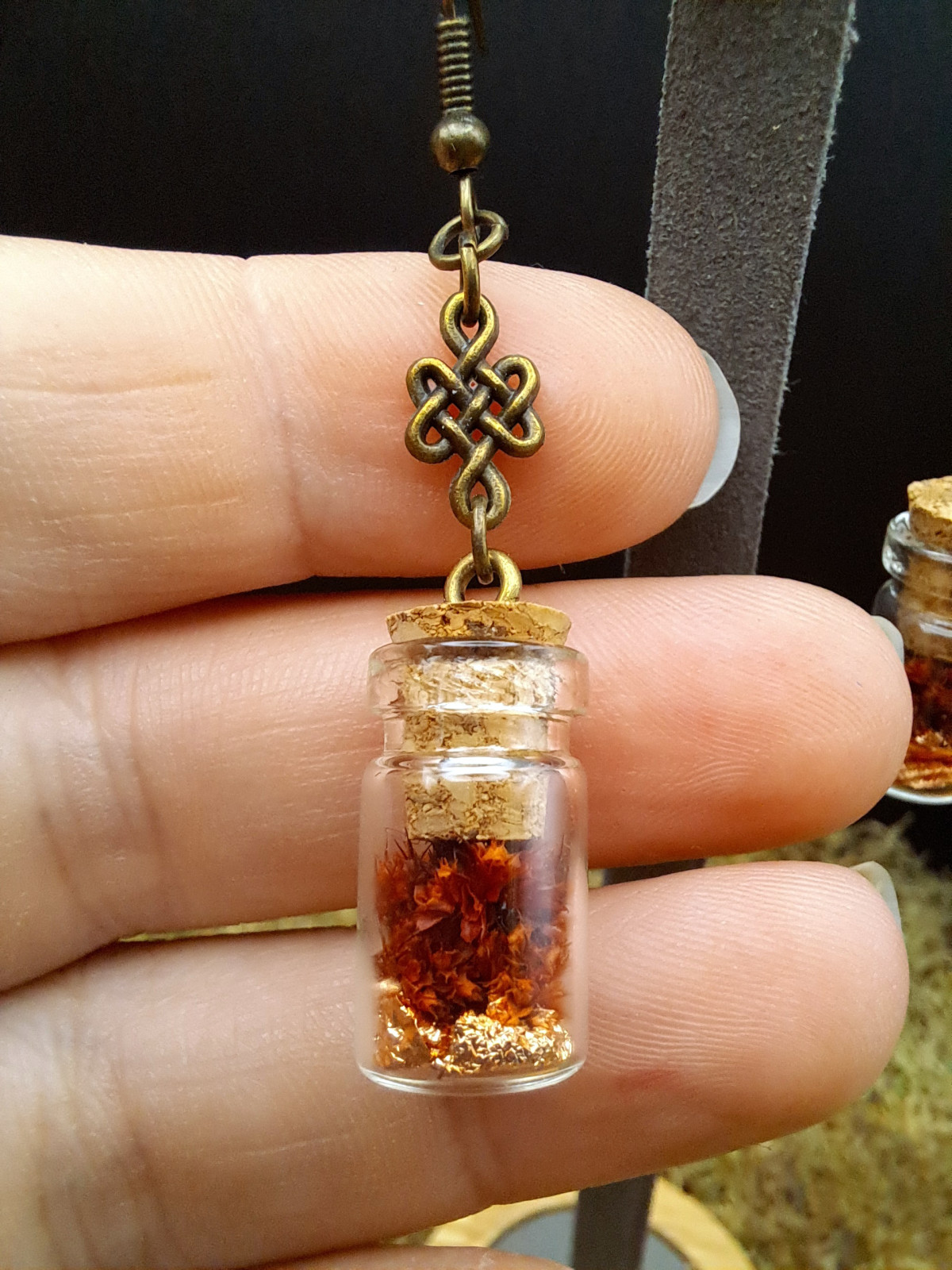 Collection Automne - Boucles d'oreilles L rouges 