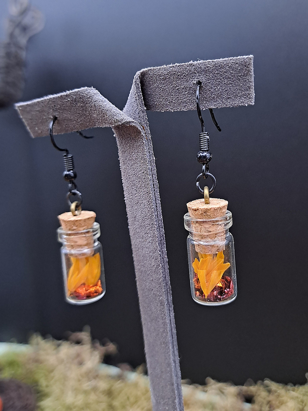 Collection Automne - Boucles d'oreilles Flammes 