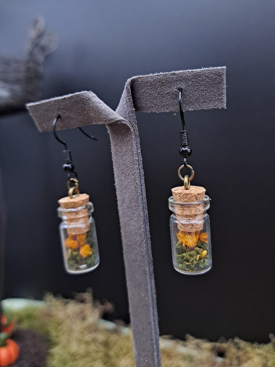 Collection Automne - Boucles d'oreilles S oranges 