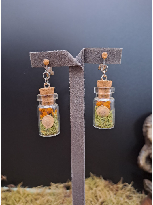Collection Automne - Boucles pour oreilles non percées XL oranges