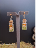 Collection Automne - Boucles pour oreilles non percées XL oranges