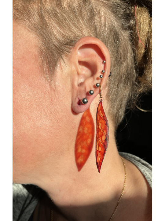 Boucles d’oreilles Feuilles d’automne