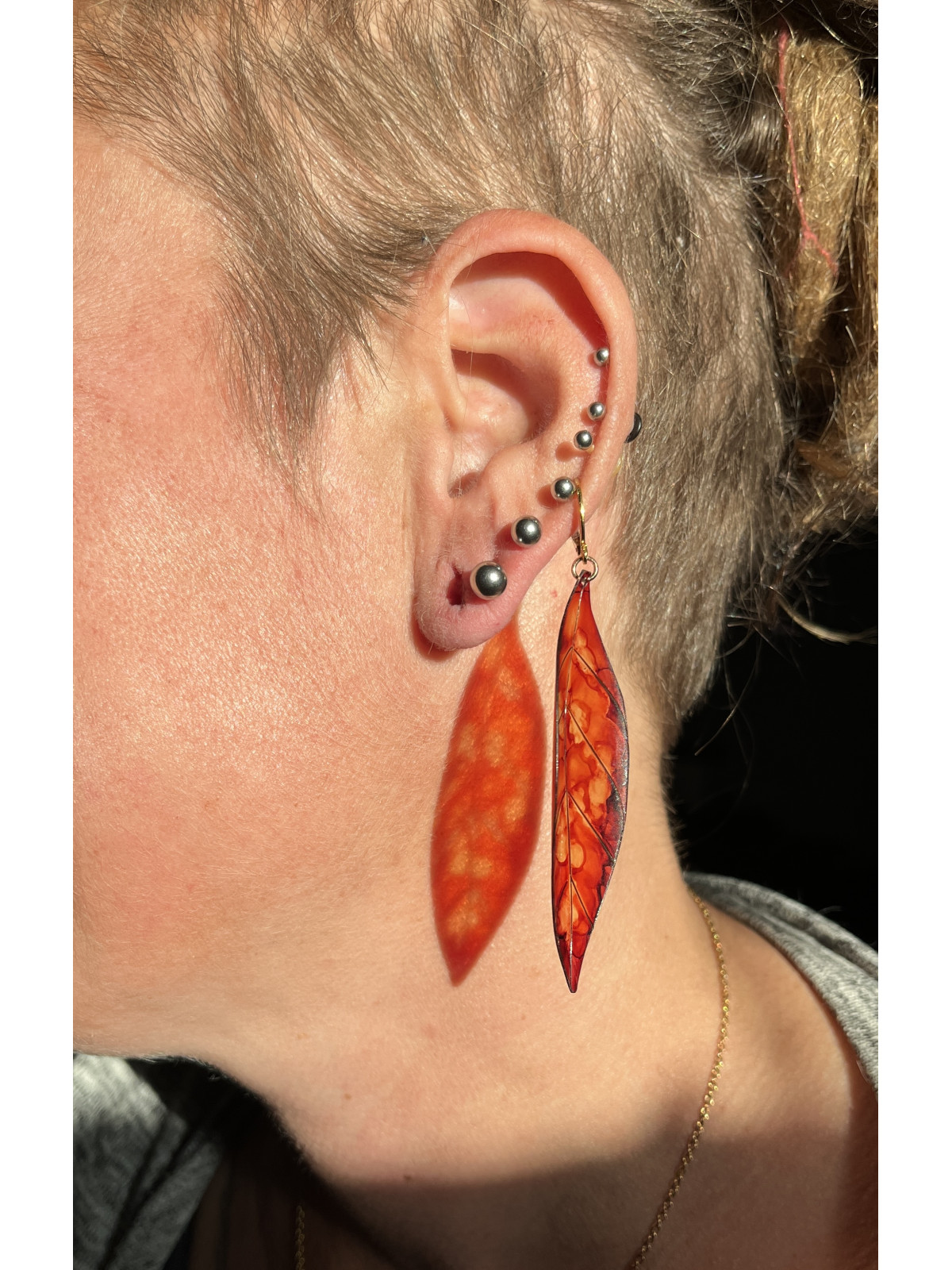 Boucles d’oreilles Feuilles d’automne