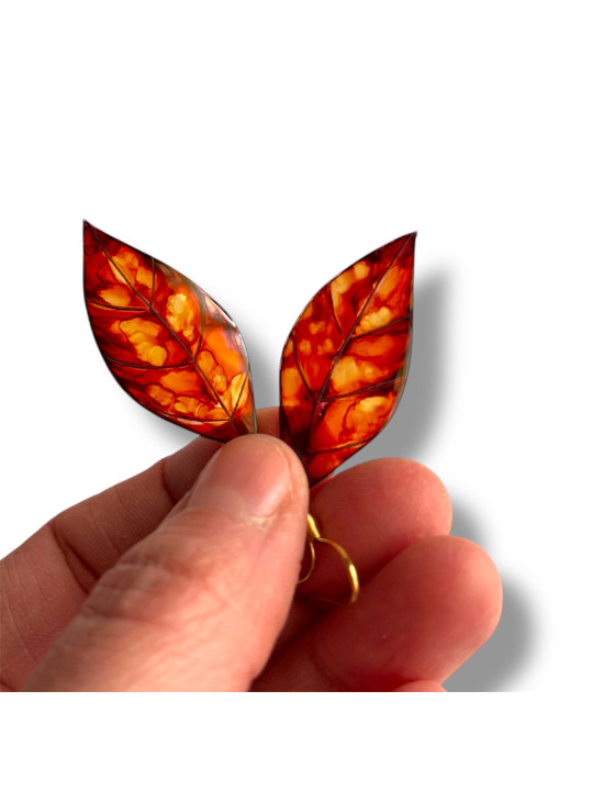 Boucles d’oreilles Feuilles d’automne