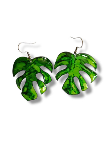 Boucles d’oreilles Monstera 