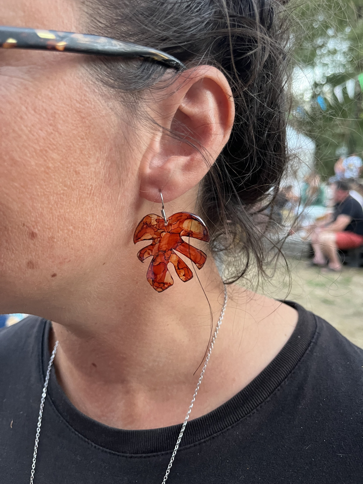 Boucles d’oreilles Monstera 