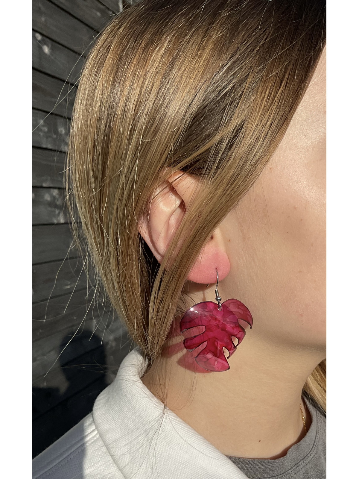 Boucles d’oreilles Monstera 