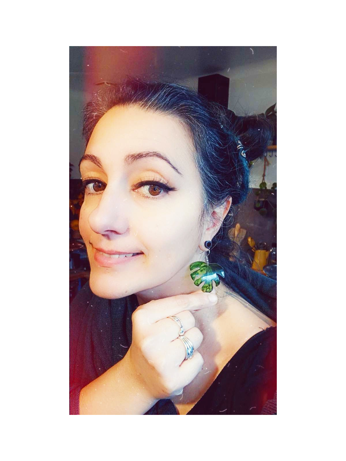 Boucles d’oreilles Monstera 