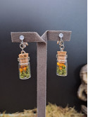 Collection Automne - Boucles pour oreilles non percées S oranges