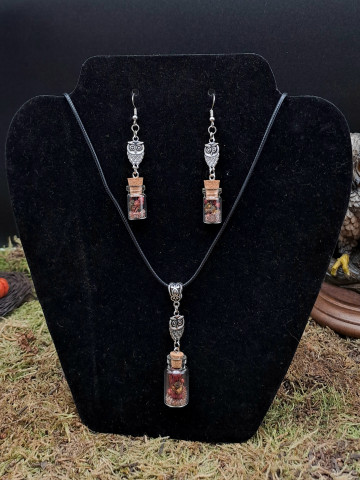 Collection Automne - Parure Hiboux