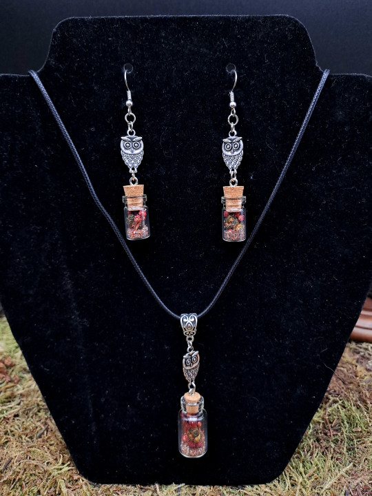 Collection Automne - Parure Hiboux