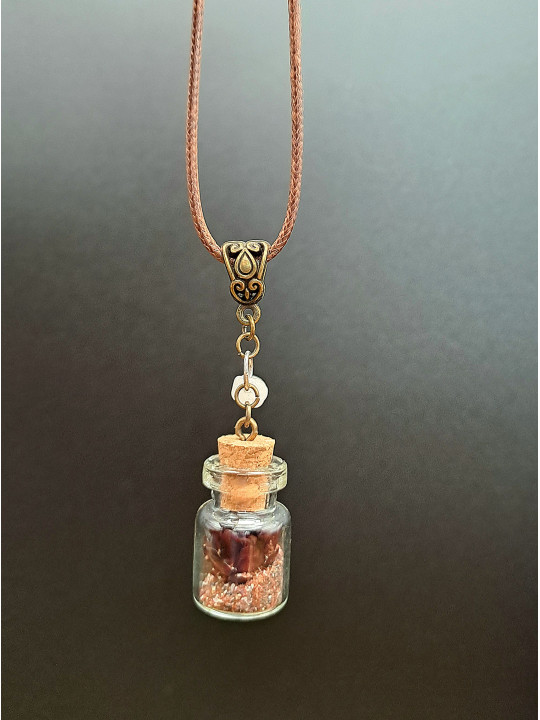 Collection Automne - Collier L rouge