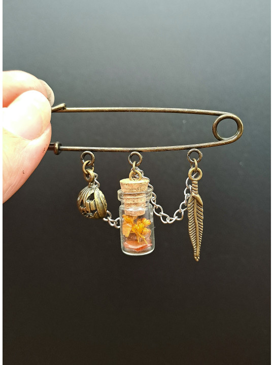 Collection Automne - Broche Épingle Citrouille