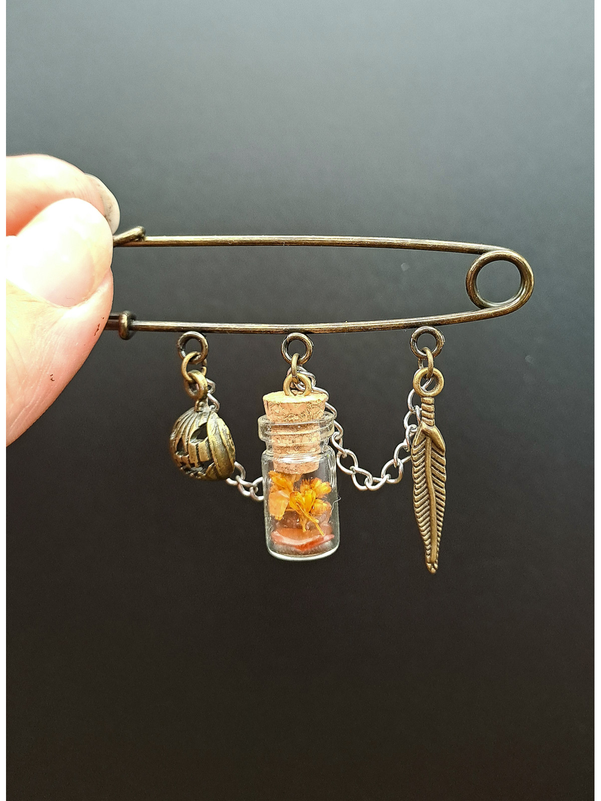 Collection Automne - Broche Épingle Citrouille