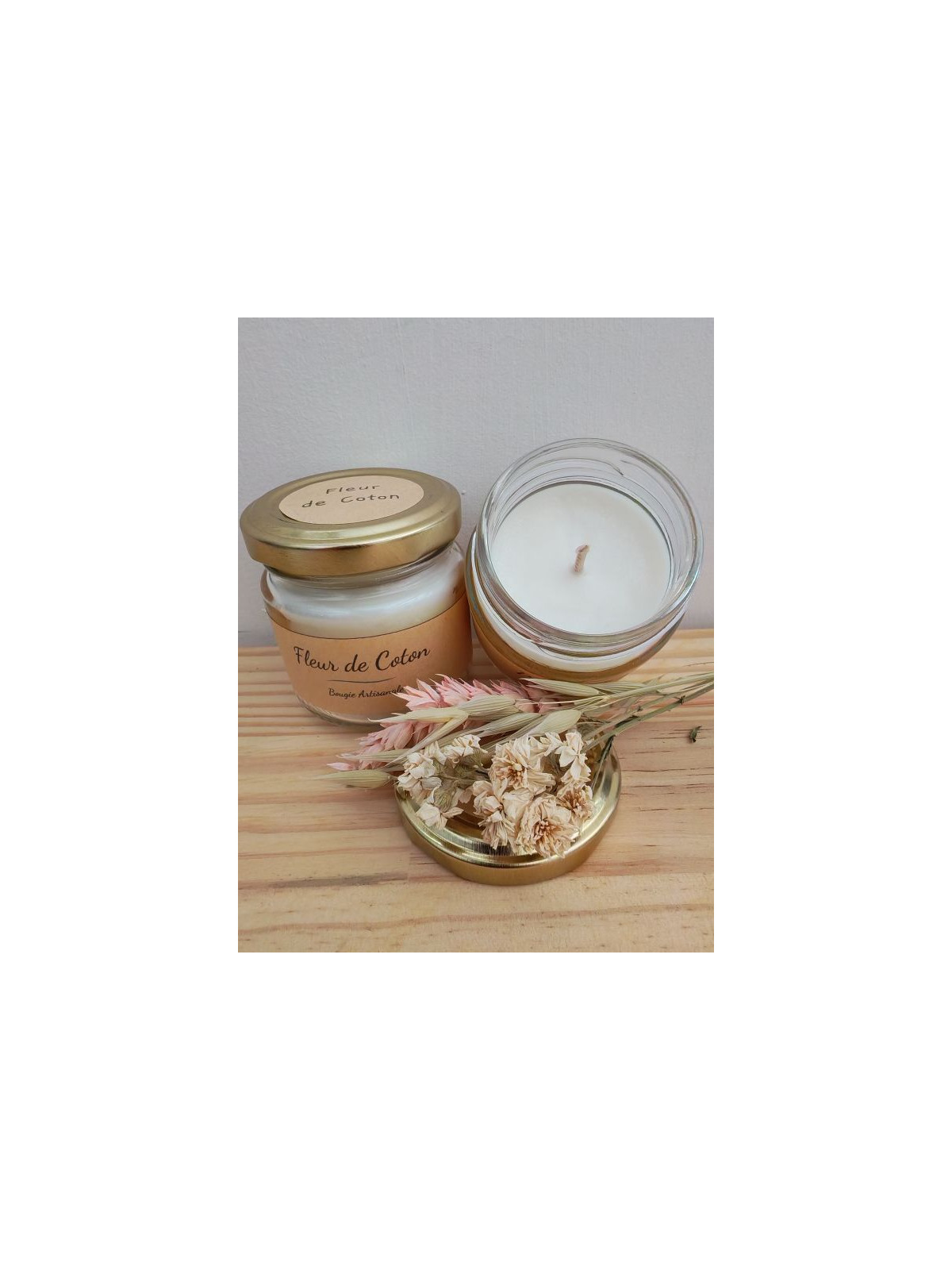 Bougie Végétale Fleur de Coton 72gr