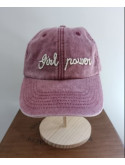 Casquette Girl Power brodée à la main | Roombacho