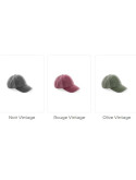 exemples de couleurs proposées : noir délavé, rouge délavé et Olive