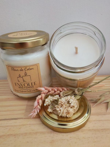 Bougie Végétale Fleur de Coton 160gr