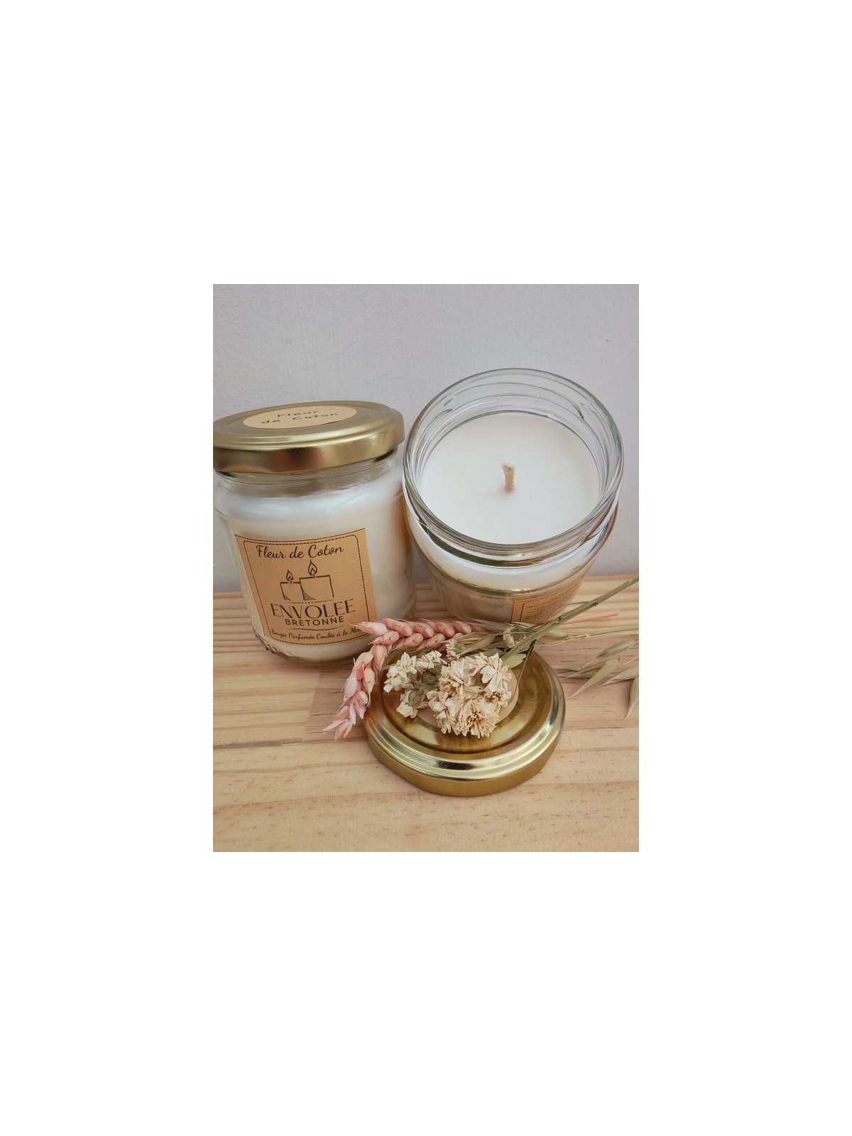 Bougie Végétale Fleur de Coton 160gr