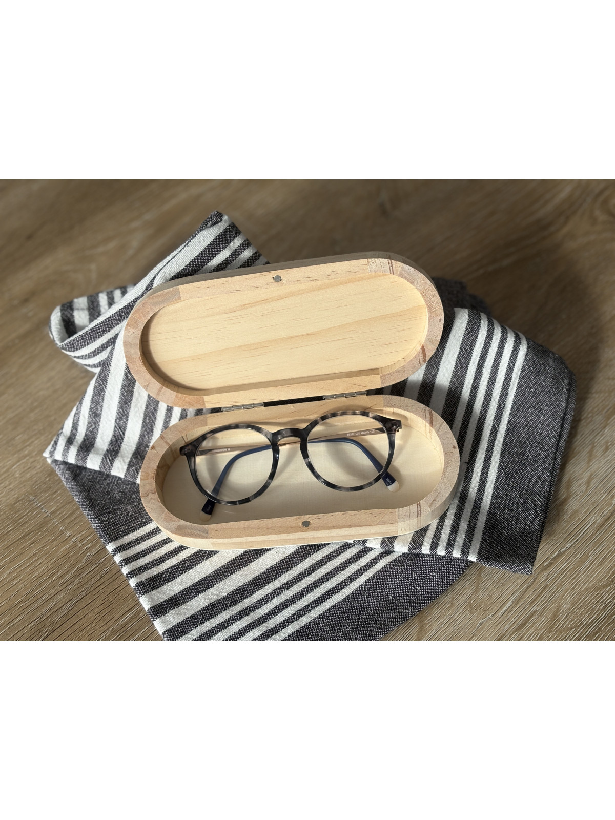ÉDITION LIMITÉE - Boîtier à lunettes photo - Impression sur bois personnalisée