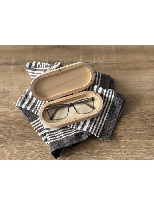 ÉDITION LIMITÉE - Boîtier à lunettes photo - Impression sur bois personnalisée