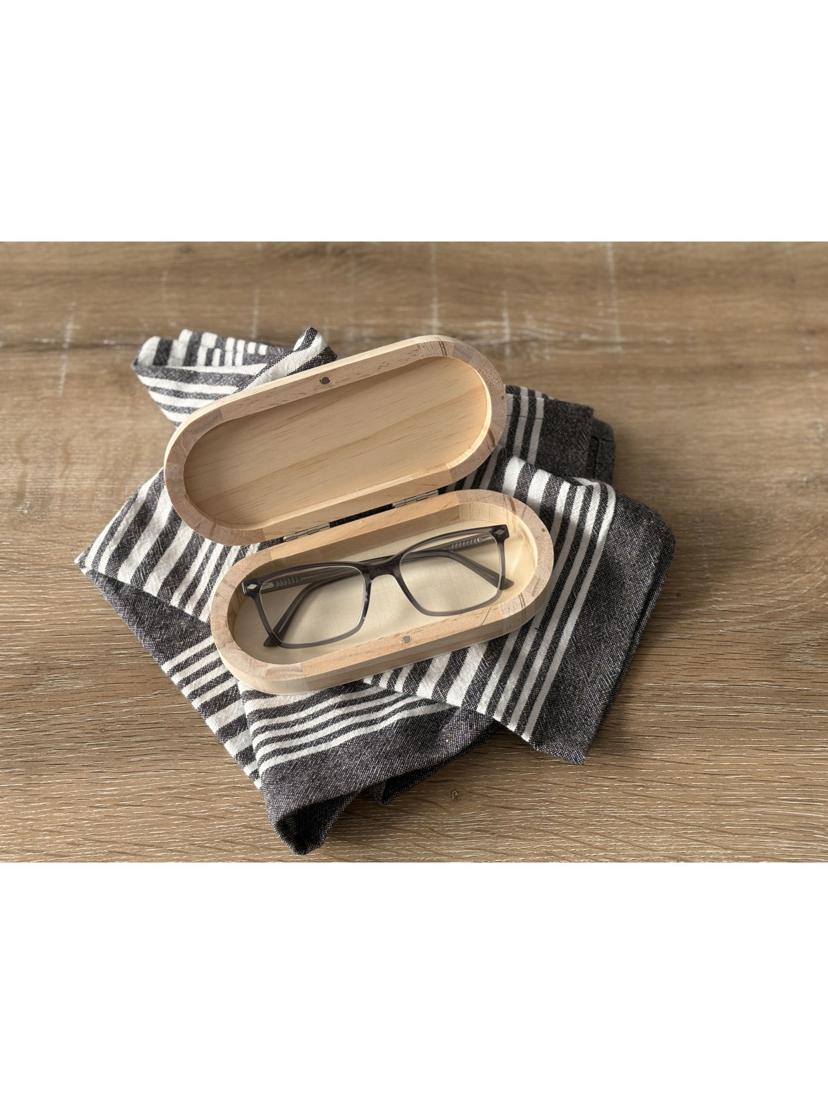 ÉDITION LIMITÉE - Boîtier à lunettes photo - Impression sur bois personnalisée