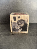 Cube photo sur bois personnalisée