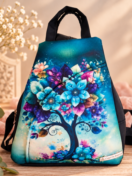 Sac à dos arbre de vie polyester déperlant