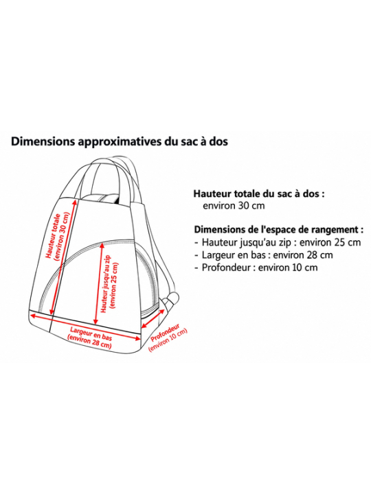 Sac à dos arbre de vie polyester déperlant