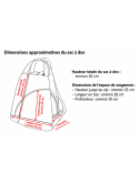 Sac à dos arbre de vie polyester déperlant