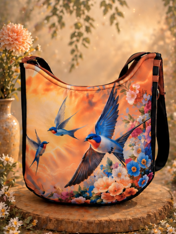 Sac Bandoulière " vol printannier"