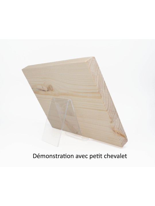 Photo sur bois femme indienne 15x20cm