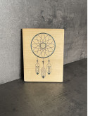 Photo sur bois motif attrape-rêve 15x20cm