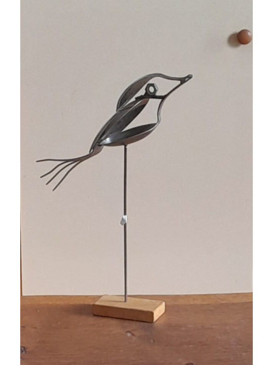 sculpture métal, oiseau