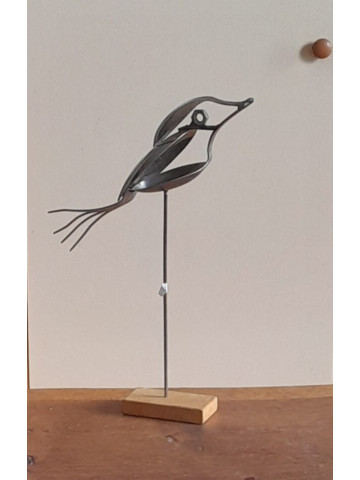 sculpture métal, oiseau