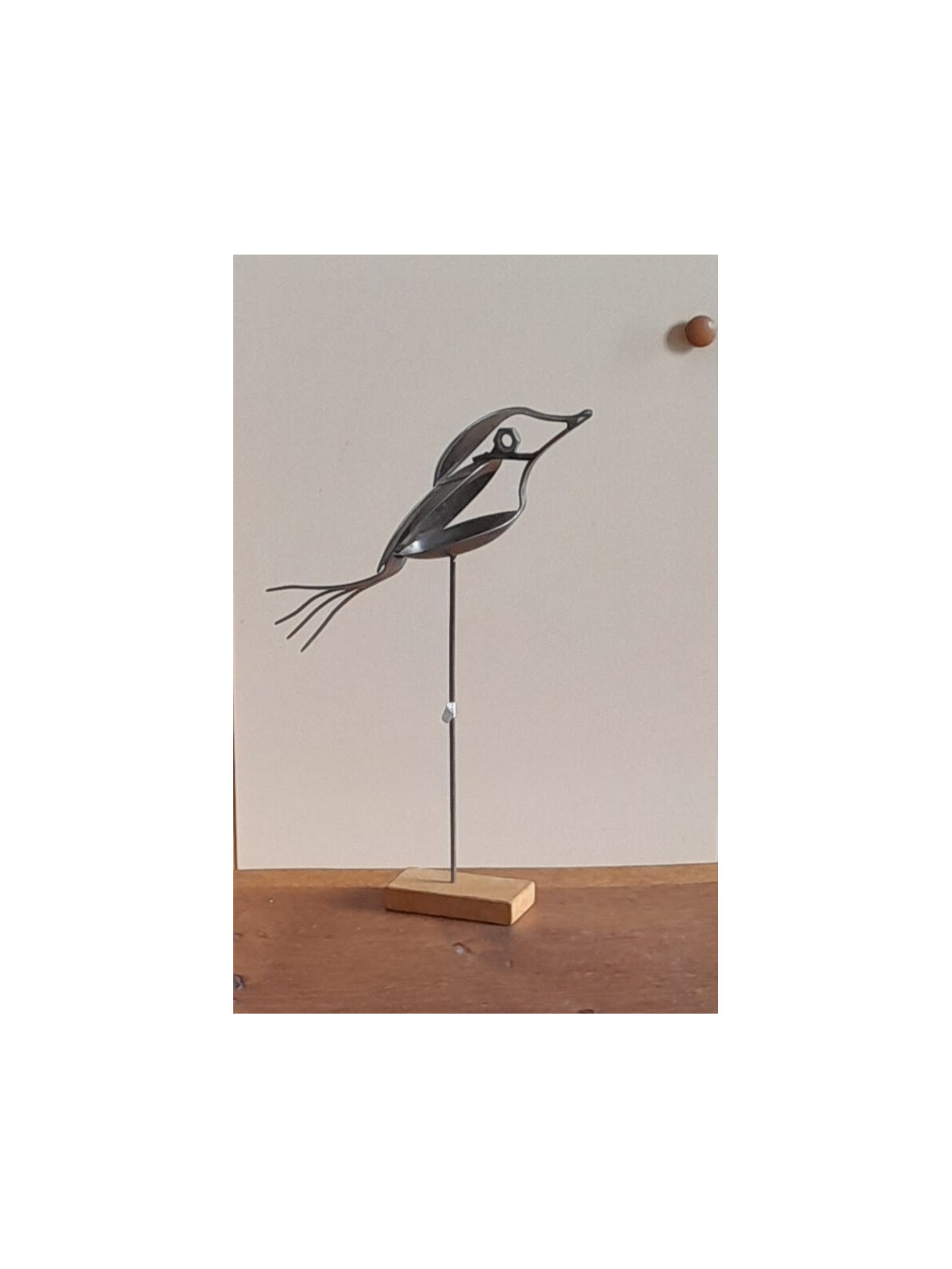 sculpture métal, oiseau