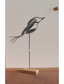 sculpture métal, oiseau