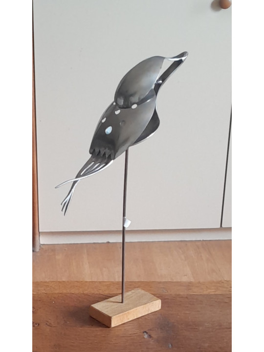 sculpture métal, oiseau