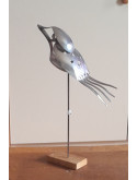 sculpture métal, oiseau