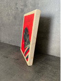 Photo sur bois bulldog French Touch 15x20cm