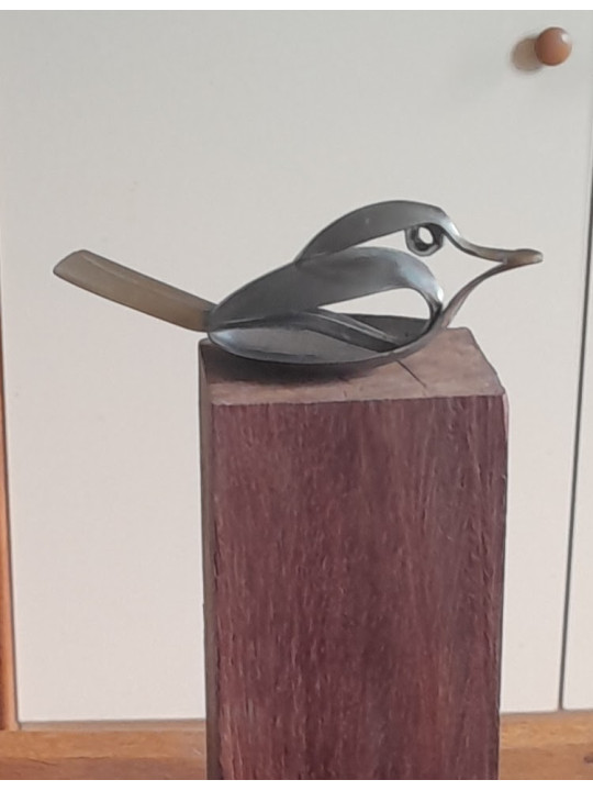 sculpture métal , oiseau