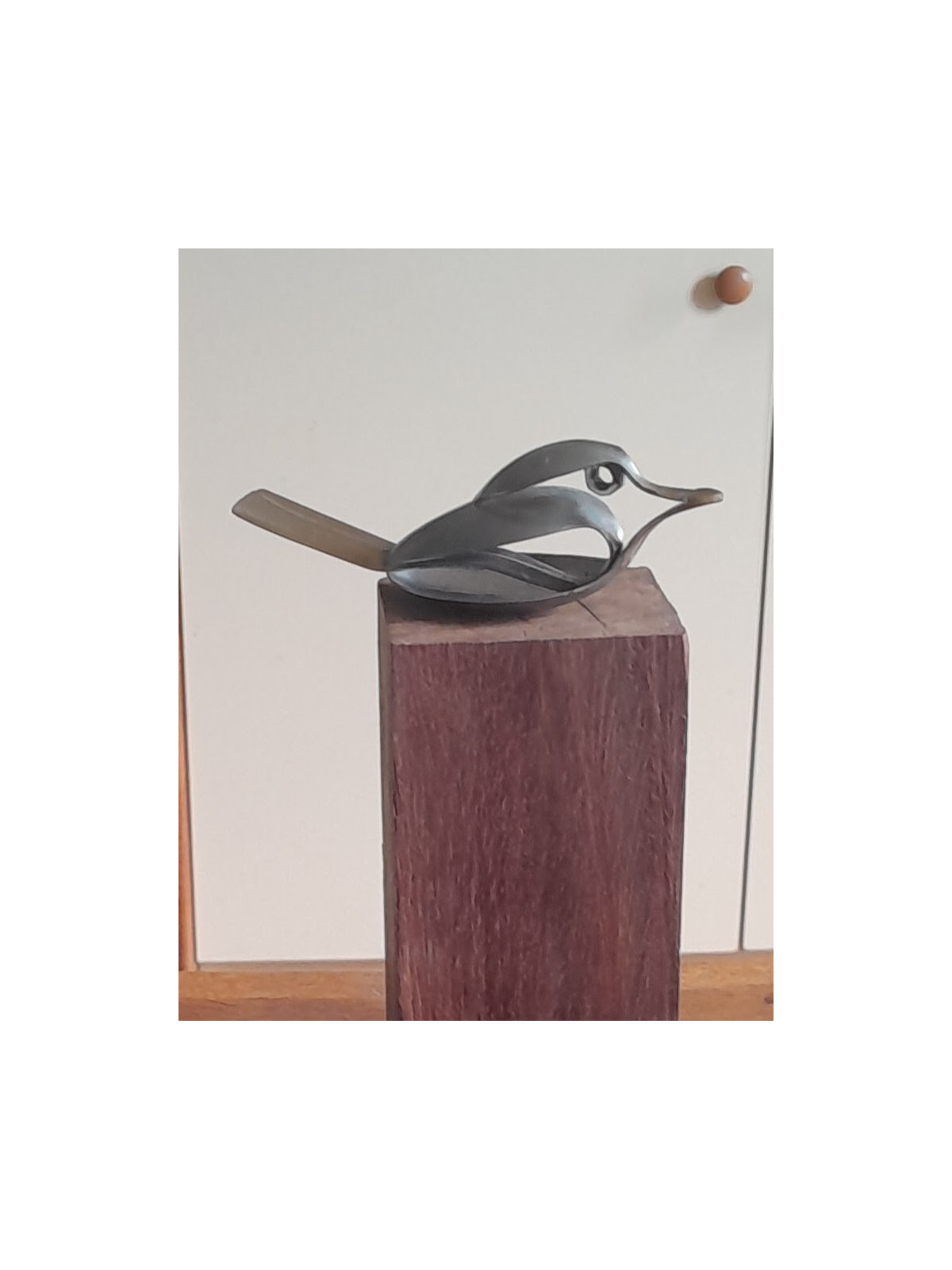 sculpture métal , oiseau