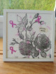 Cadre Octobre Rose – Garder espoir – Aquarelle et tampons
